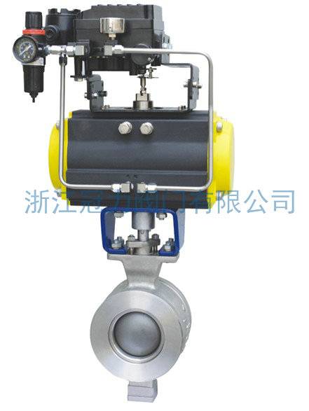 壓縮空氣，V型球閥的動力